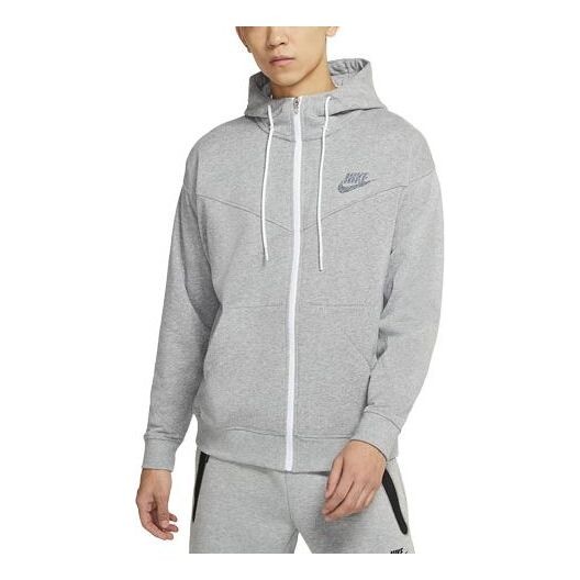 

Куртка Nike Sportswear Casual Sports Alphabet Hooded Jacket Gray, серый