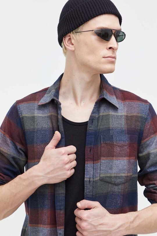 

Компания Холлистер хлопчатобумажную рубашку Hollister Co., бордовый