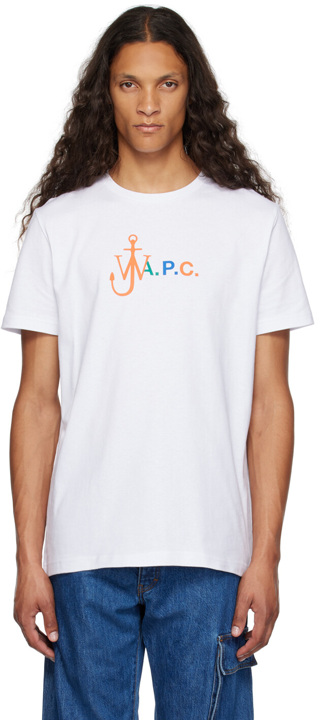 

Белая футболка JW Anderson Edition A.P.C., Белый