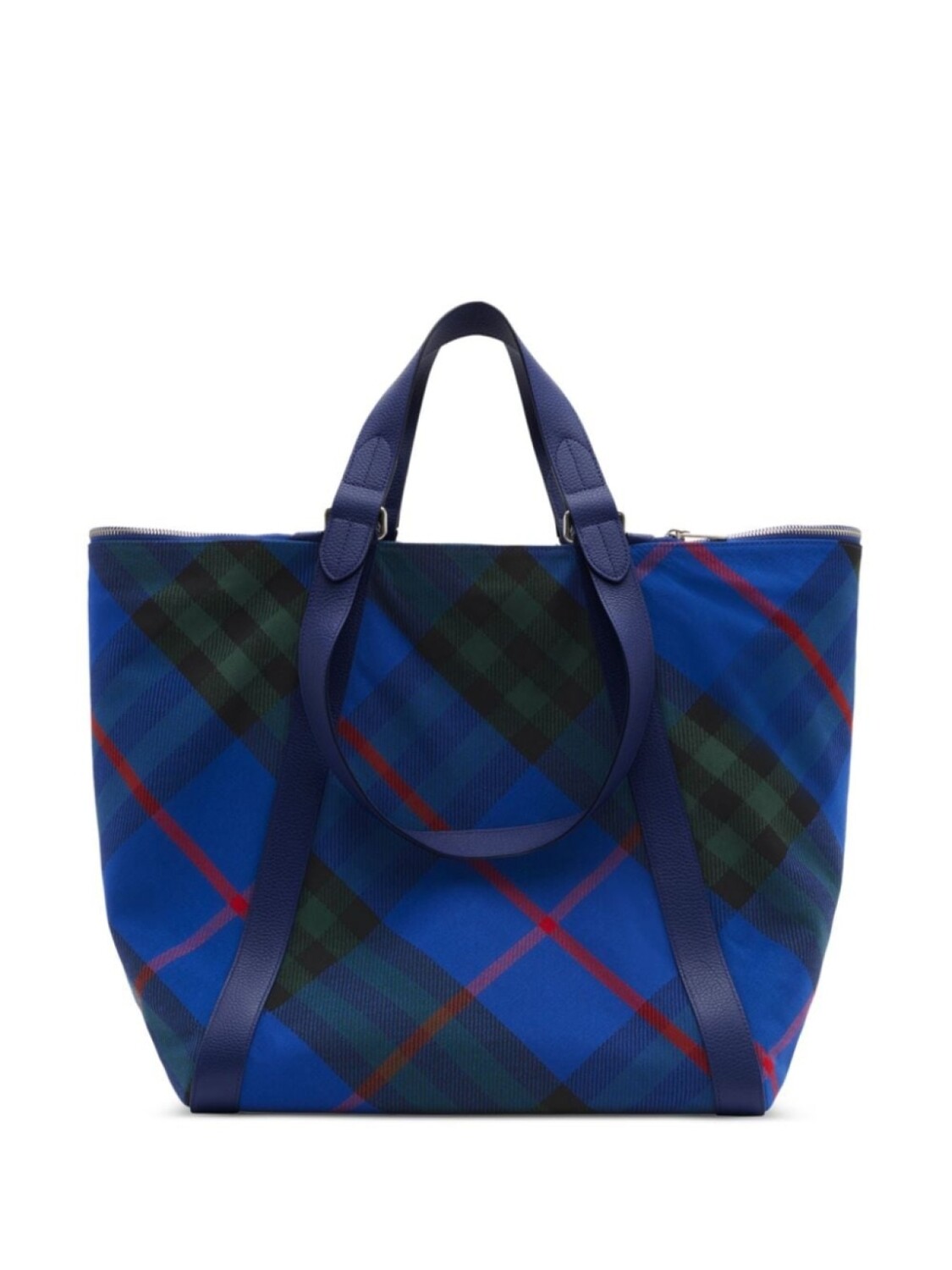 

Большая сумка в клетку Burberry, синий