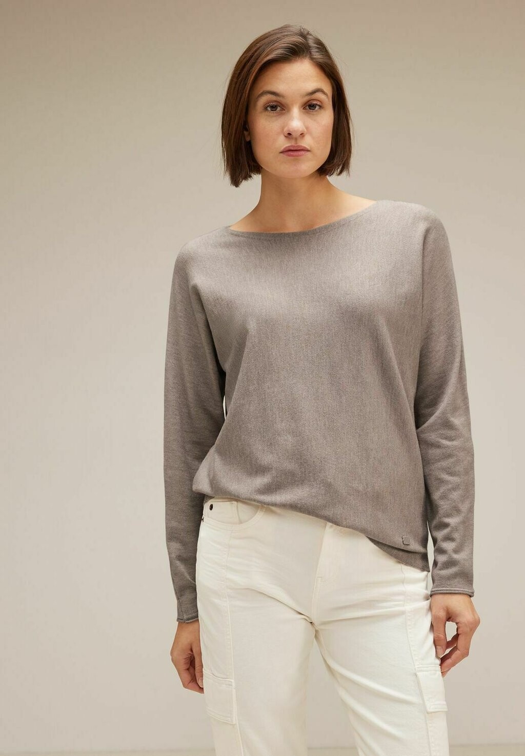 

Вязаный свитер MIT DOLMAN-ÄRMEL Street One, цвет braun