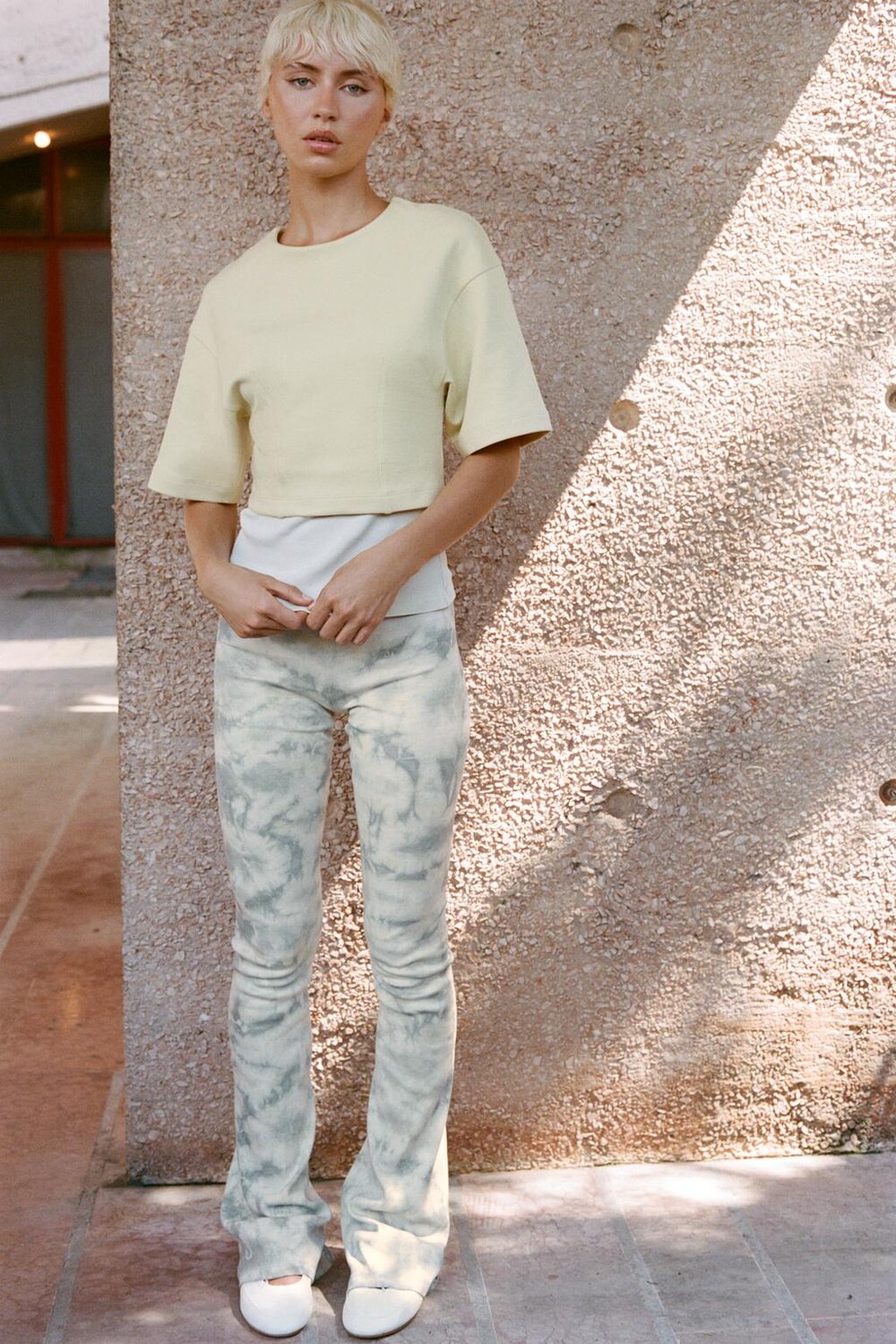 

Брюки в ребруску ZARA, цвет printed