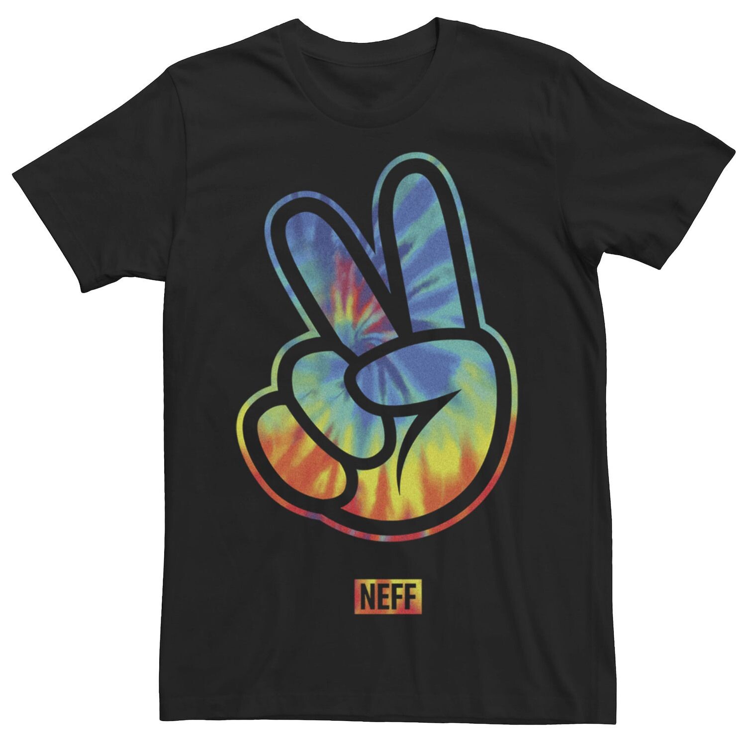 

Мужская футболка Neff Peace Fingers Tie Dye с узором Licensed Character