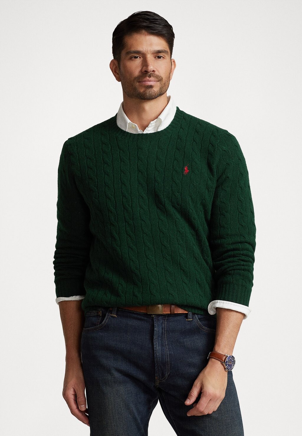 

Свитер ДЛИННЫЙ РУКАВ Polo Ralph Lauren Big & Tall, охотничий клуб зеленый
