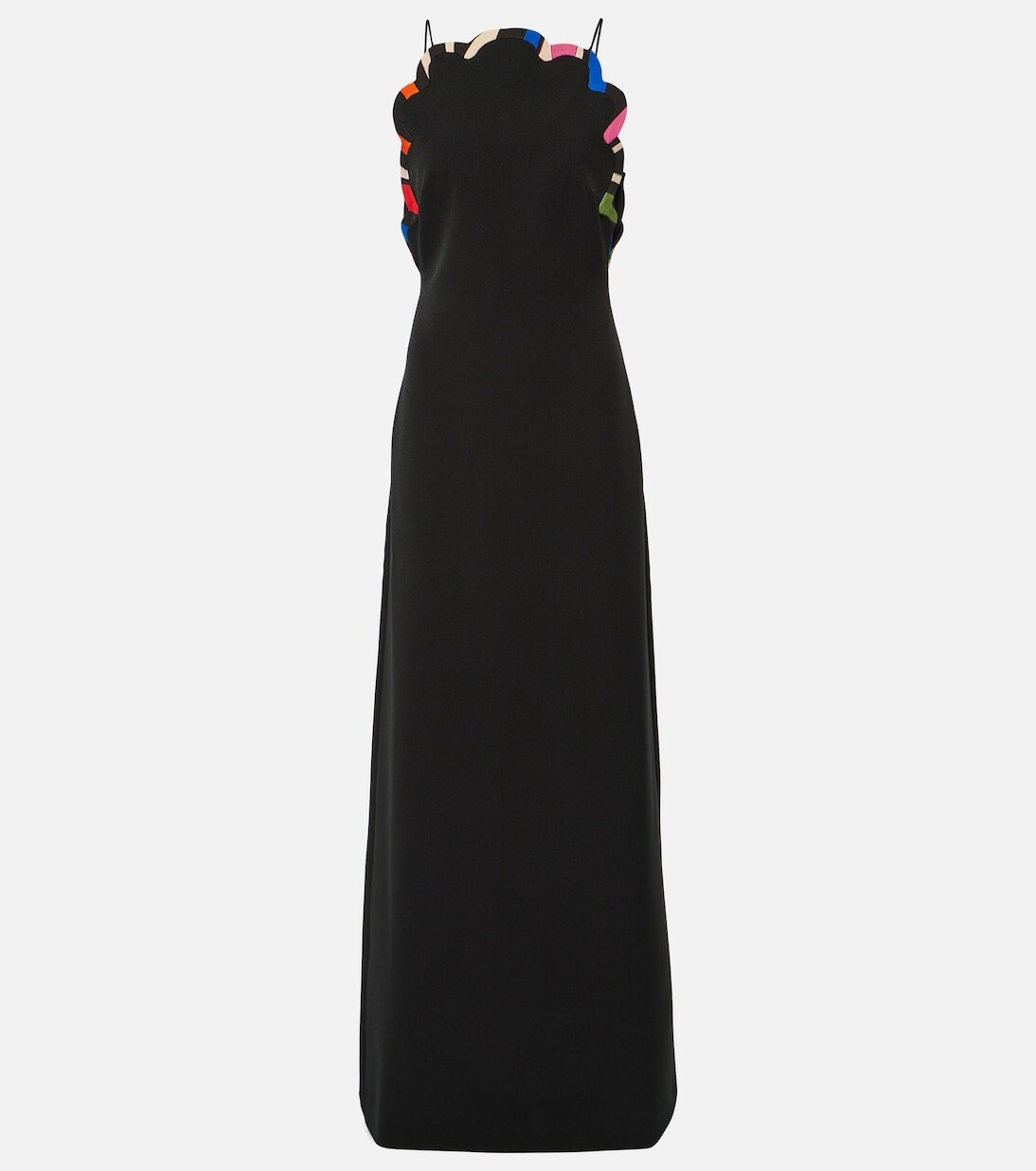 

Фестончатое платье Pucci, черный