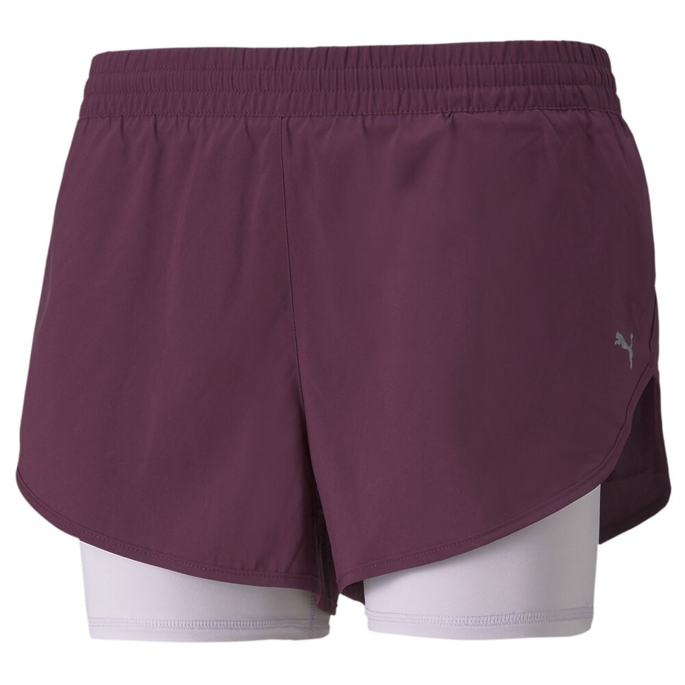 

Тайтсы Puma Shorts 2 In 1 Run, фиолетовый