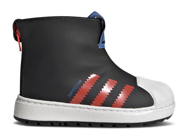 

Кроссовки Adidas SUPERSTAR 360 RAIN BOOT INFANT 'BLACK BRIGHT RED', черный