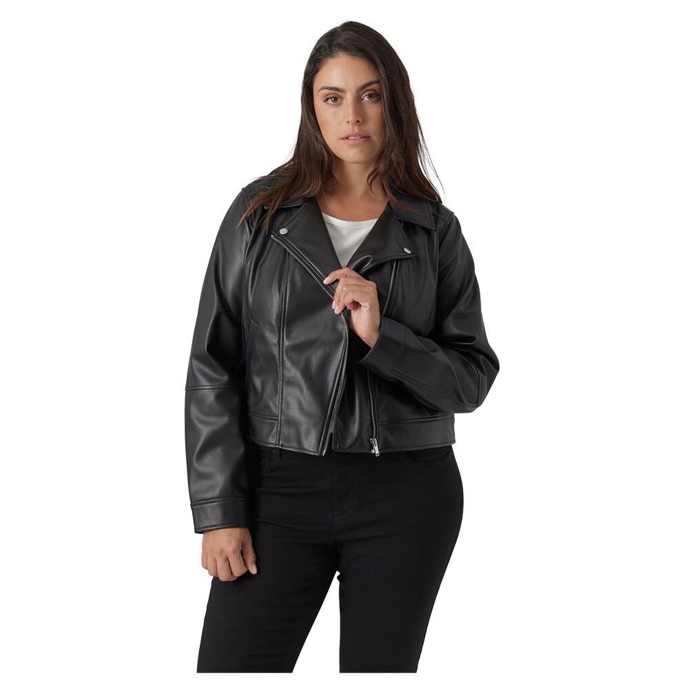 

Куртка Vero Moda Curve Cbellaanna Leather, черный