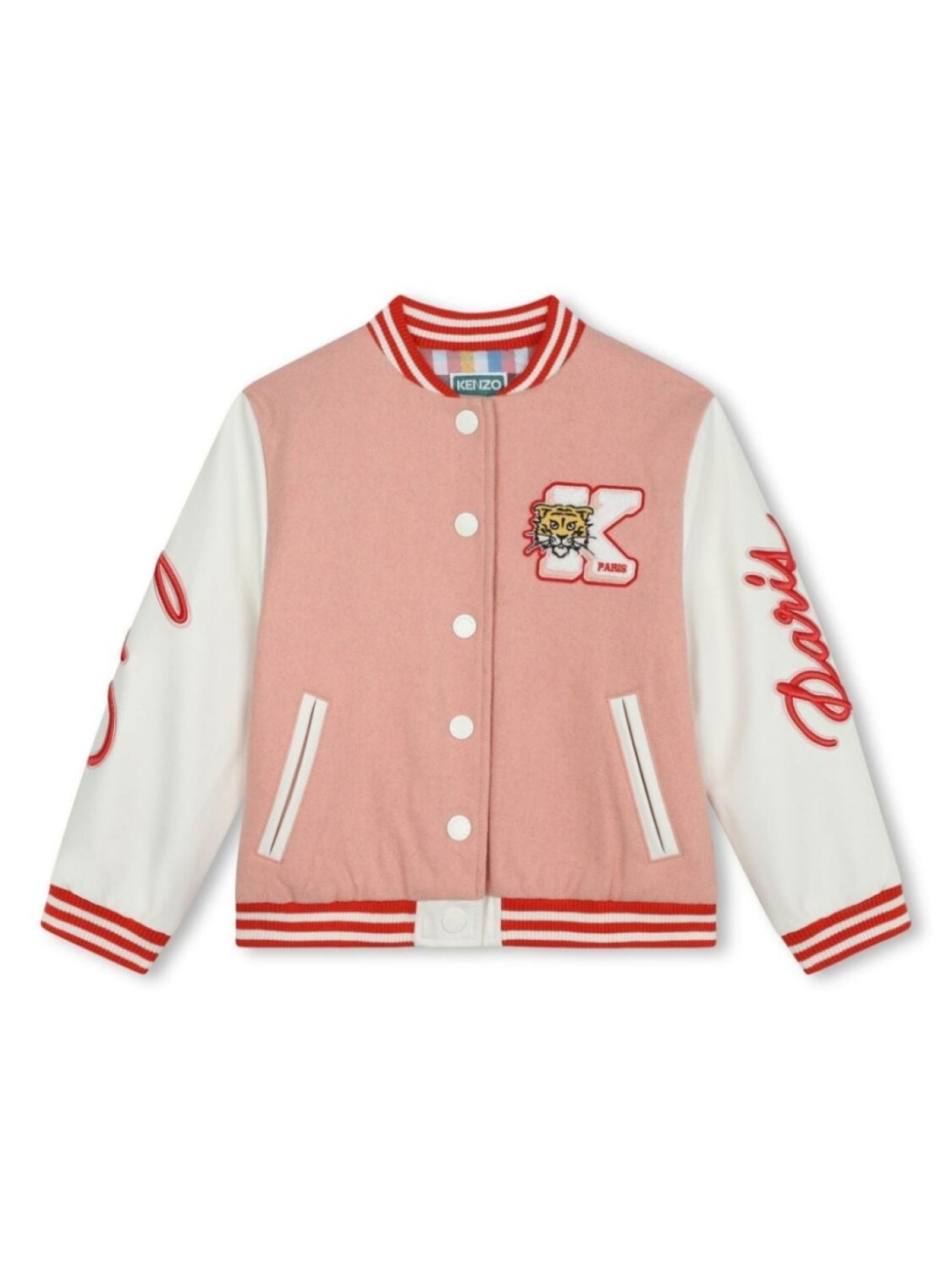 

Kenzo Kids бомбер с нашивкой Tiger, оранжевый