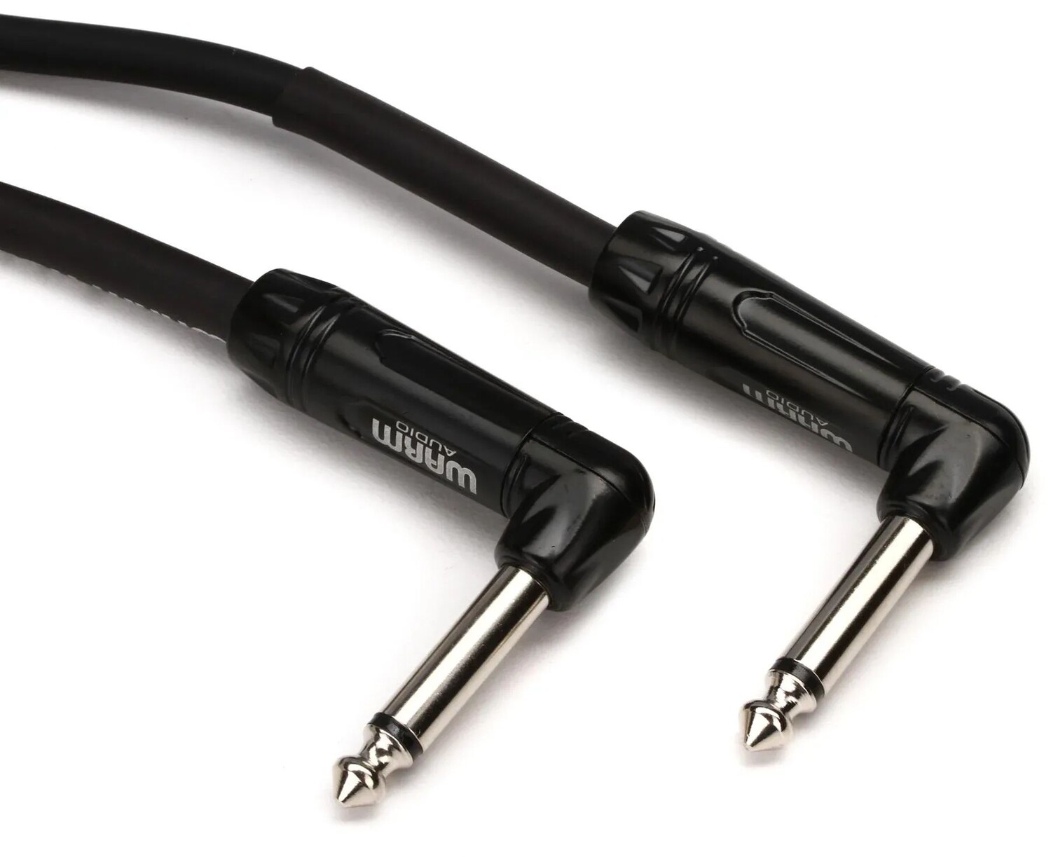 

Warm Audio ProTS-2RT-1' Pro Silver Инструментальный кабель с прямым и прямым углом — 1 фут