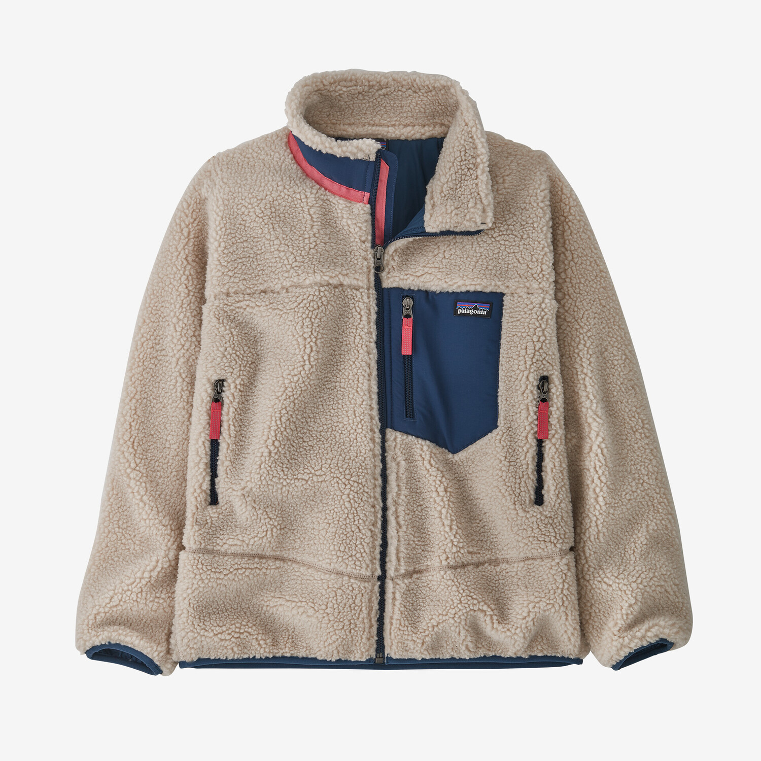 

Детская флисовая куртка Retro-X Patagonia, цвет Natural w/Stone Blue
