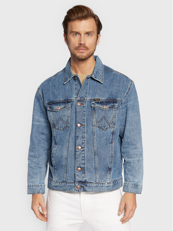 

Джинсовая куртка свободного кроя Wrangler, синий