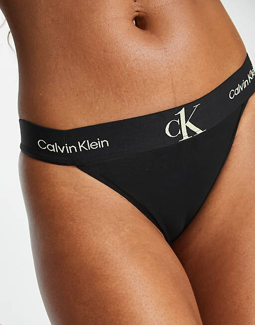 

Черные прозрачные трусы Calvin Klein CK One Mesh