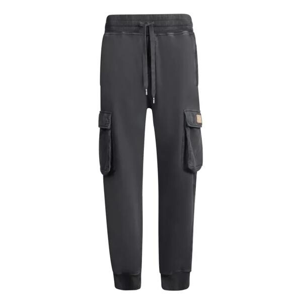 

Брюки cotton jogger pants with cargo pockets Dolce&Gabbana, черный