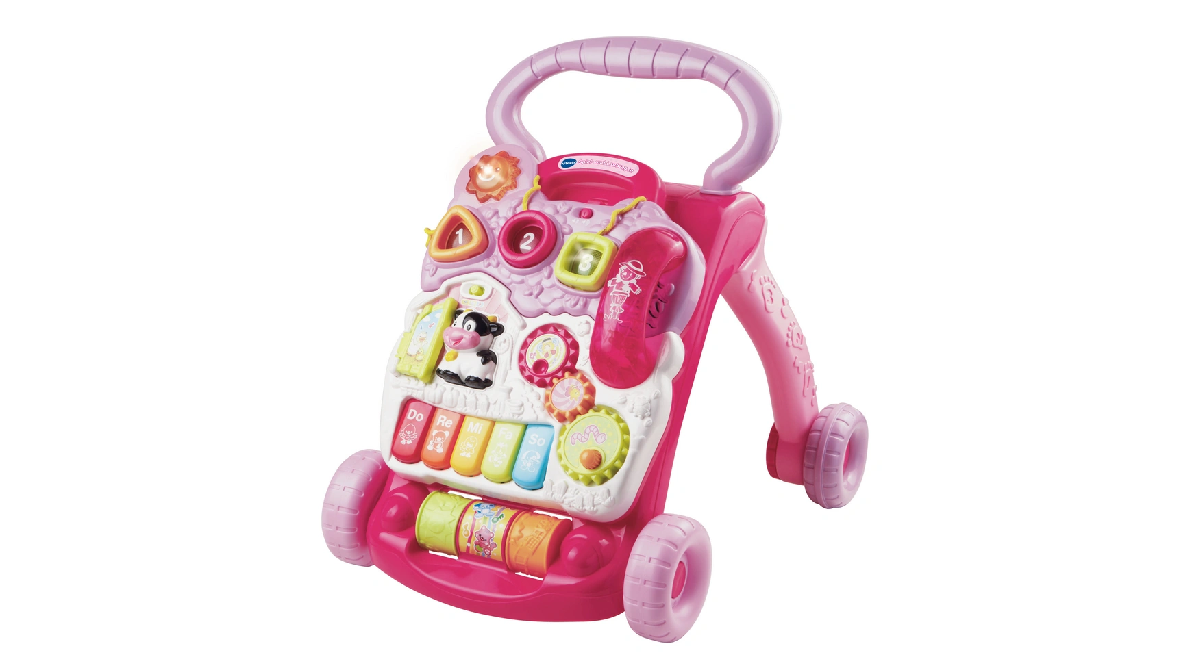 VTech Baby Игра и коляска розовый очень большая игрушка толстая коляска регулируемая детская коляска игровой домик игрушка для девочек детская игрушка коляска