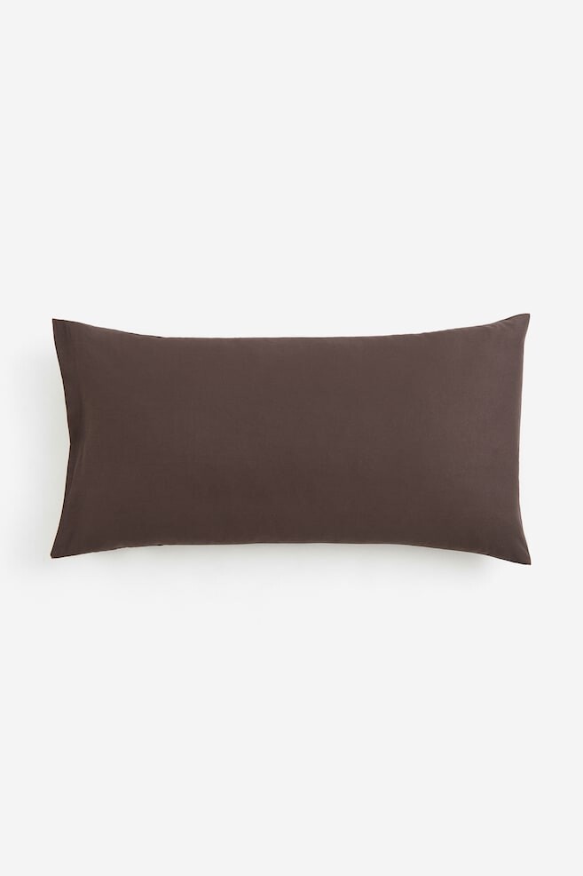 

Хлопковая наволочка H&M, 50x90 см, коричневый