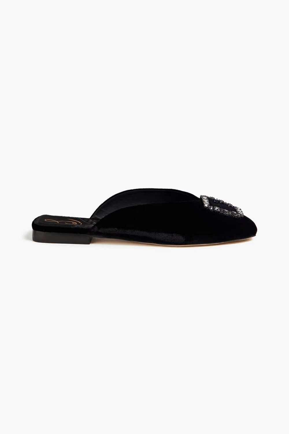 

Бархатные тапочки Lavina с кристаллами Sam Edelman, черный