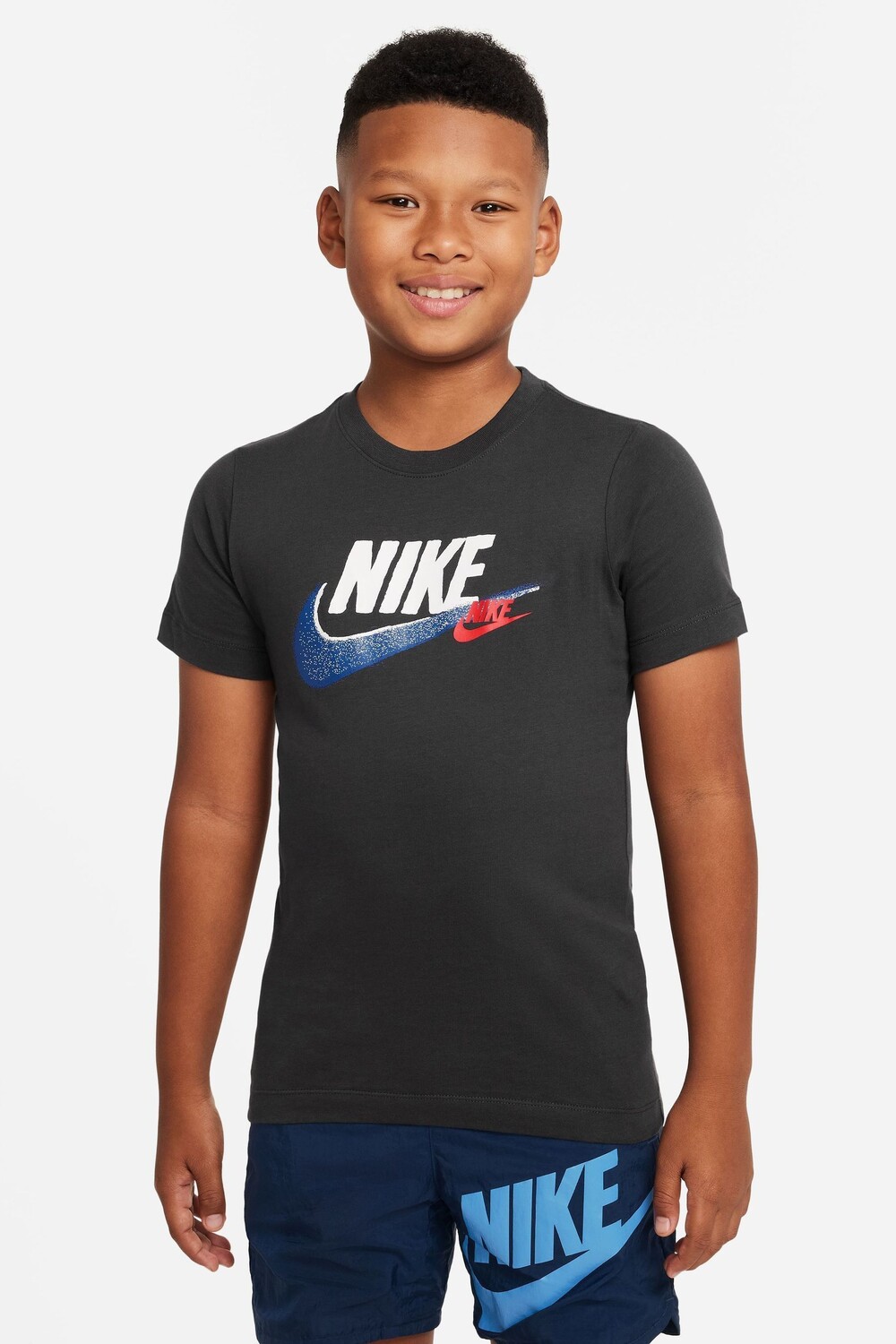 

Футболка с логотипом Swoosh Nike, серый