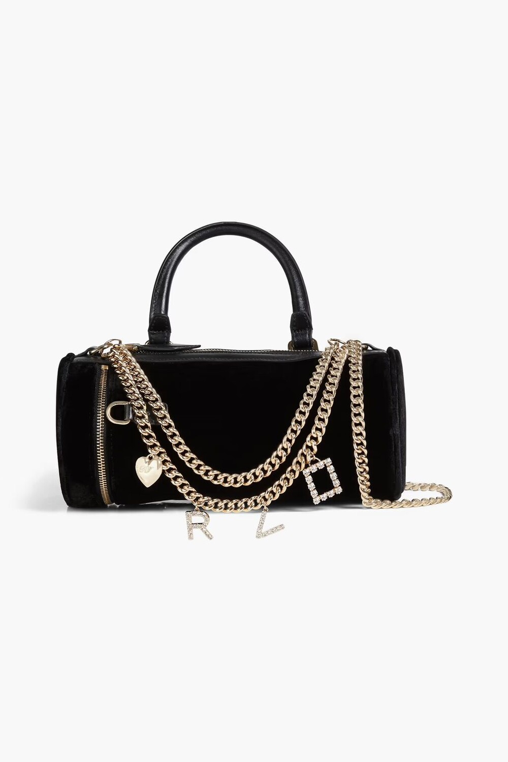

Украшенная бархатная сумка-тоут Roger Vivier, черный