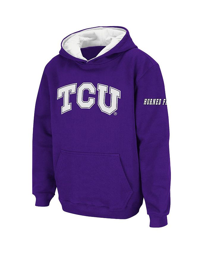 цена Пуловер с большим логотипом Big Boys Purple TCU Horned Frogs, толстовка с капюшоном Stadium Athletic, фиолетовый