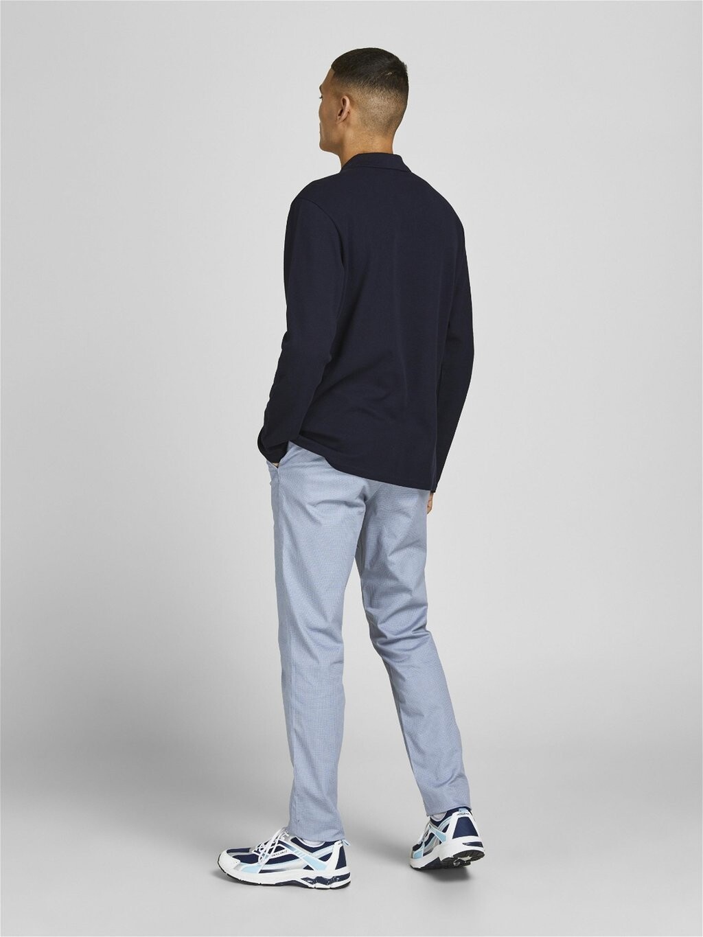 

Брюки льняные Marco Bowie Jack & Jones, синий