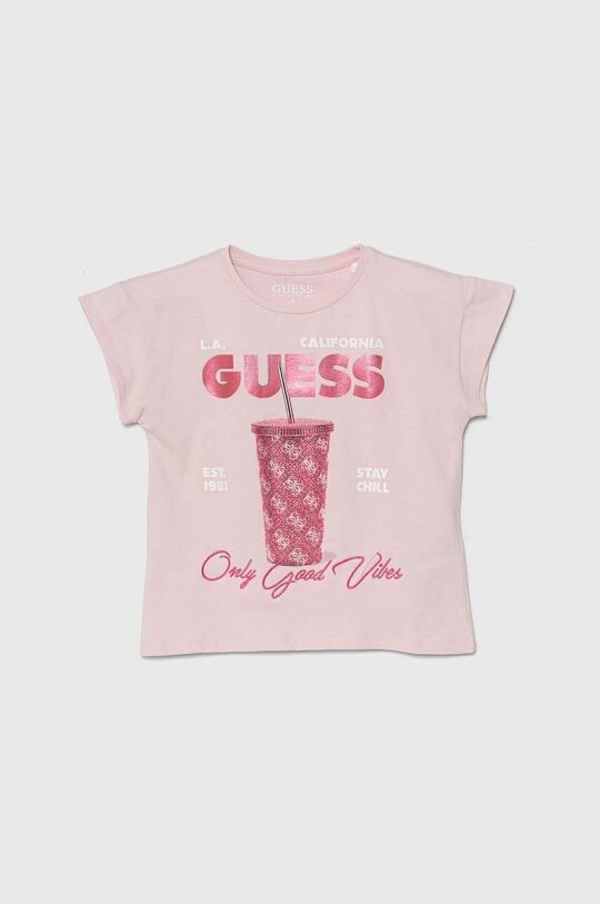 

Детская футболка Guess, розовый