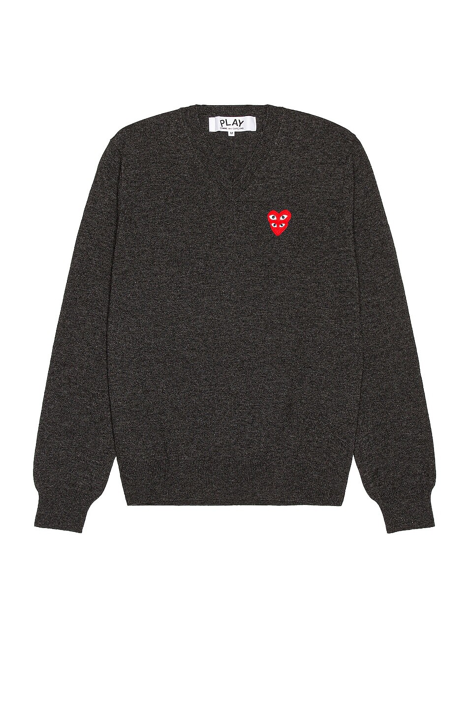 

Толстовка Comme des Garçons V-Neck Pullover, серый