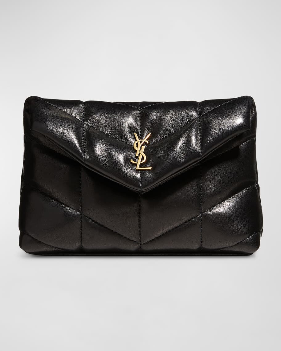 

Маленькая стеганая сумка-клатч Puffer YSL Saint Laurent