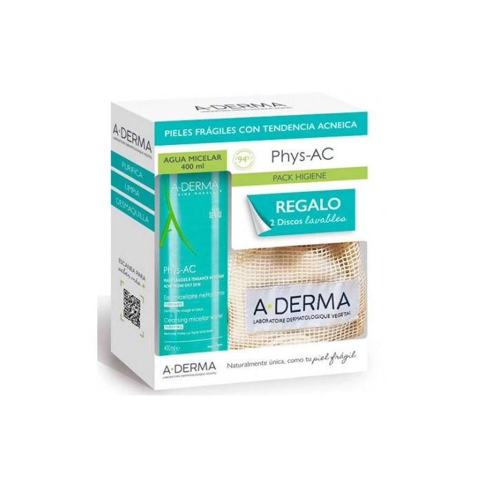 

Набор косметики Agua Micelar Limpiadora+ Discos Desmaquillantes A-Derma, Set 2 productos