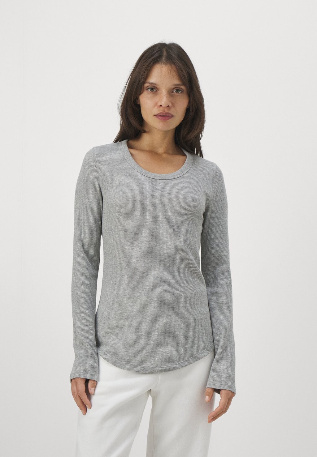 

Футболка с длинным рукавом Waffle GAP, цвет heather grey