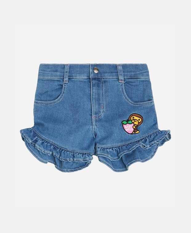 

Джинсовые шорты BAPE Kids, индиго