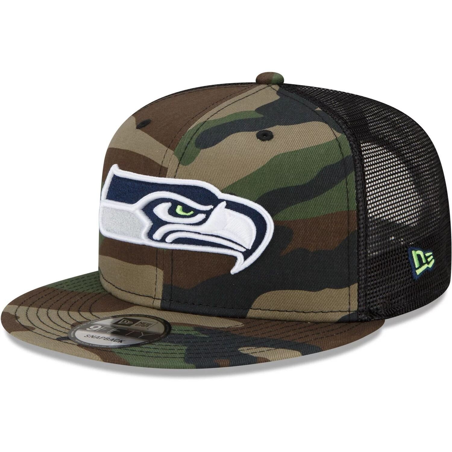 

Мужская камуфляжная кепка New Era Seattle Seahawks Woodland Trucker 2.0 9FIFTY Snapback