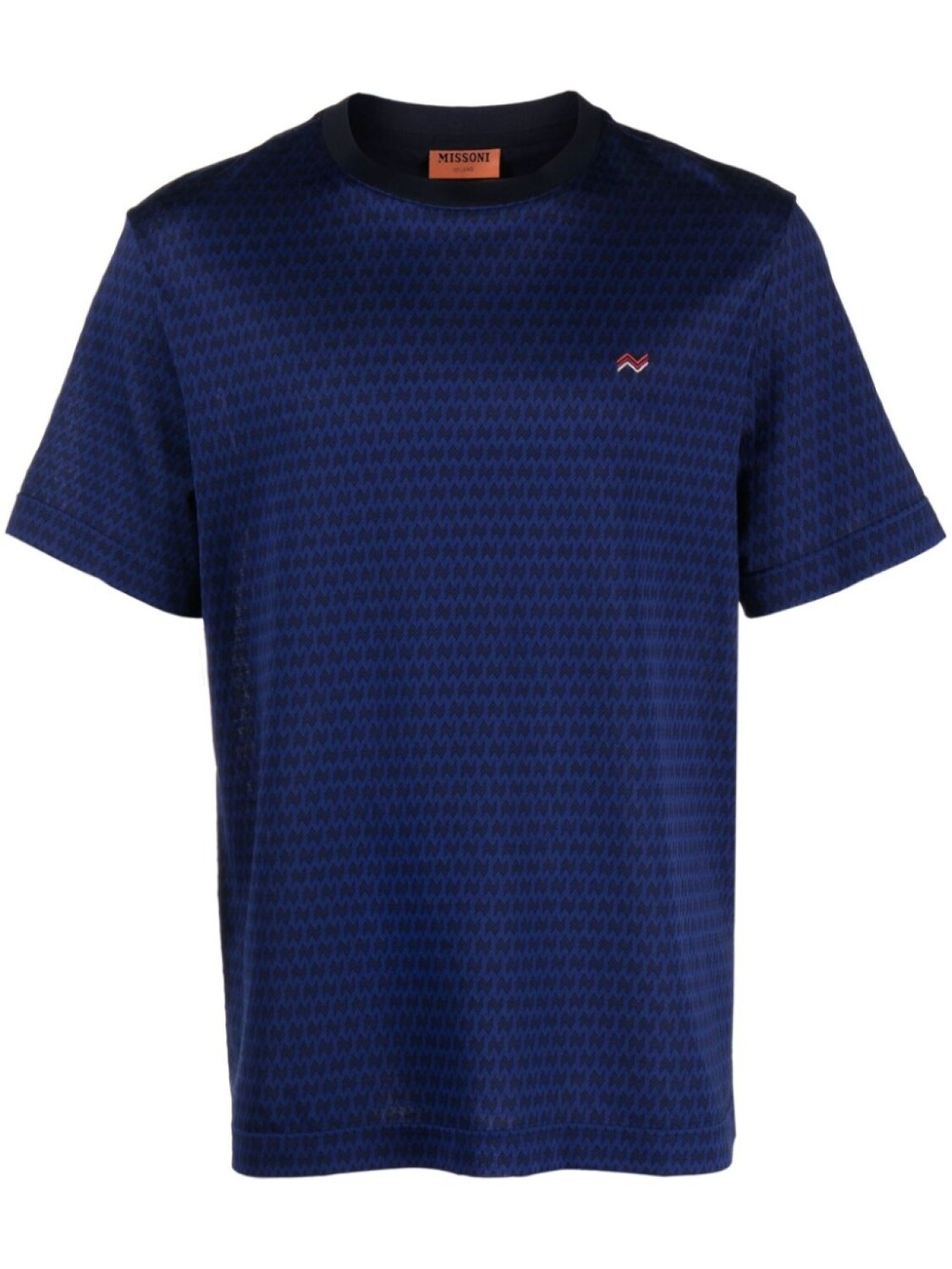 

Missoni рубашка с узором зигзаг, синий