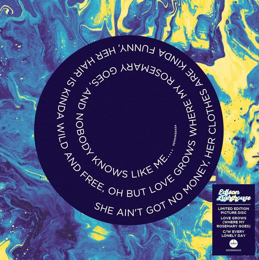 

Виниловая пластинка LP Love Grows (Where My Rosemary Goes) / Every Lonely Day [Picture Disc] (7") - Edison Lighthouse