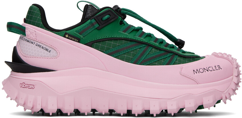 

Moncler Зелено-розовые кроссовки Trailgrip GTX, Зеленый;розовый
