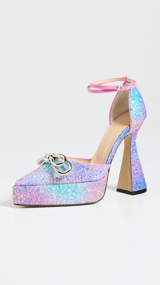 

Туфли MACH & MACH Bold Glitter Double Bow Platform