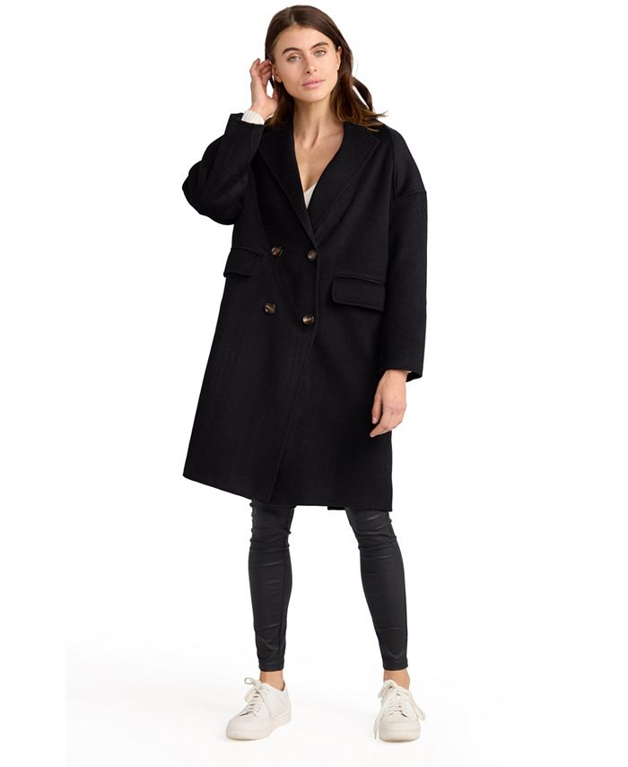 Женское пальто большого размера Amnesia Belle & Bloom, черный