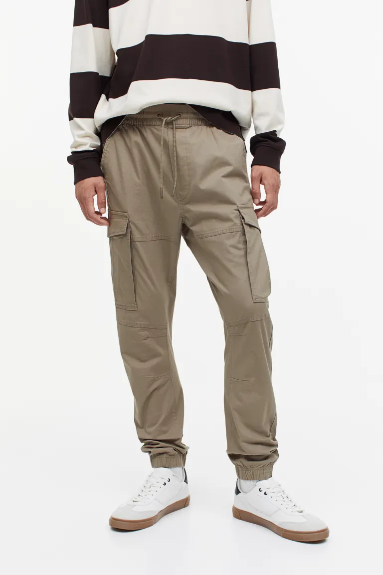 

Свободные брюки-карго H&M, бежевый