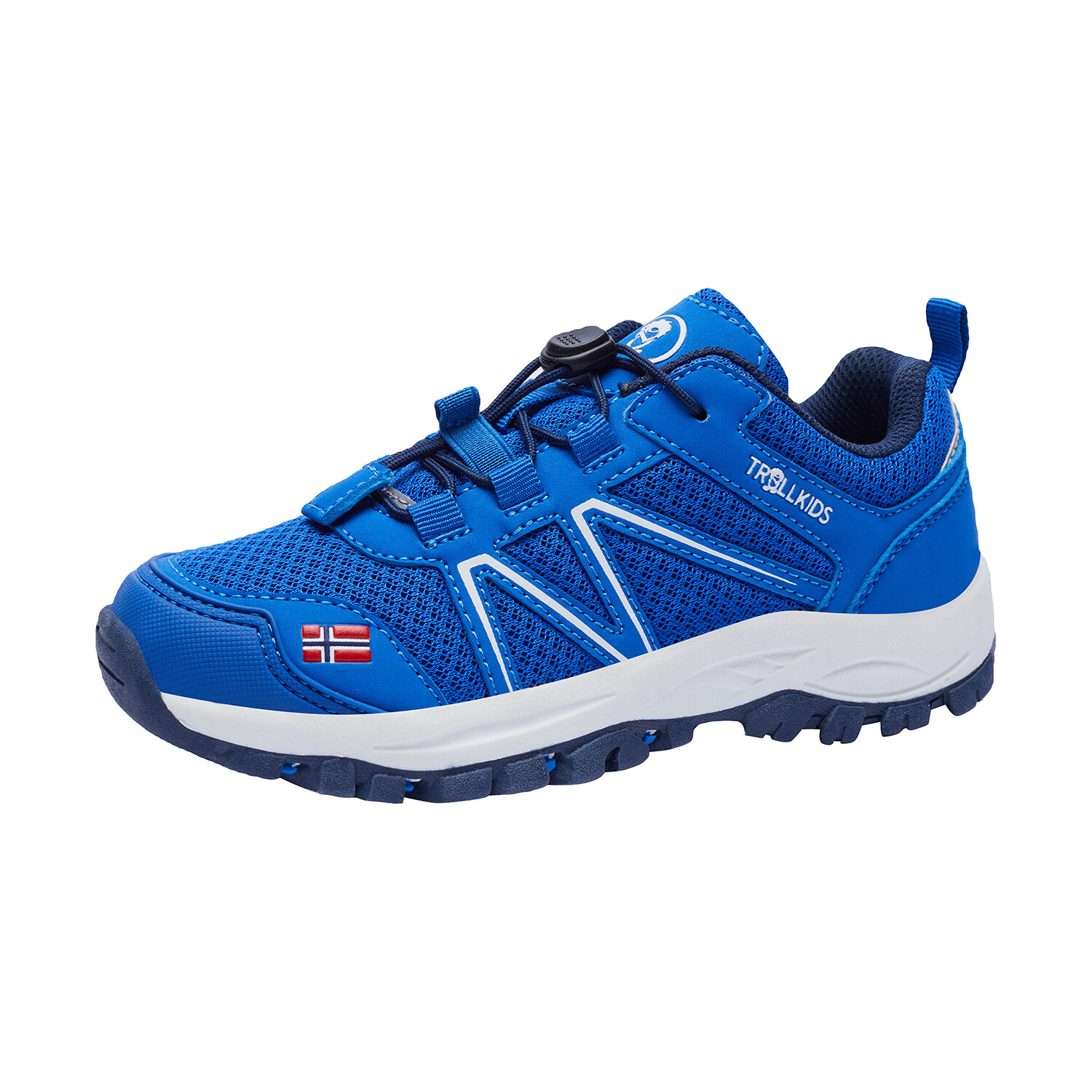 

Кроссовки Trollkids Hiker Low Sandefjord, цвет Leuchtendes Blau/Weiß