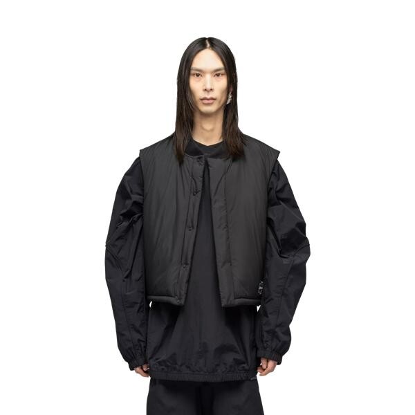 

Куртка spiderleg system cropped puffer weste black black 032C, черный