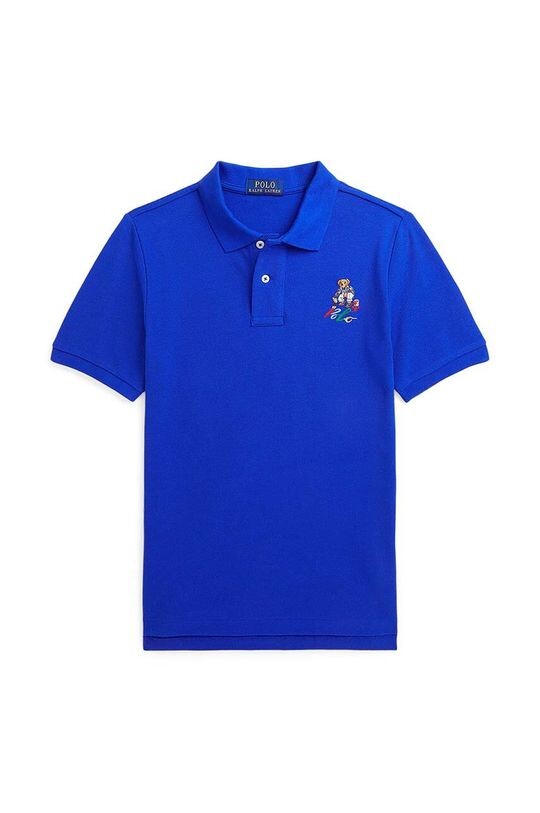 

Детское хлопковое поло Polo Ralph Lauren, синий