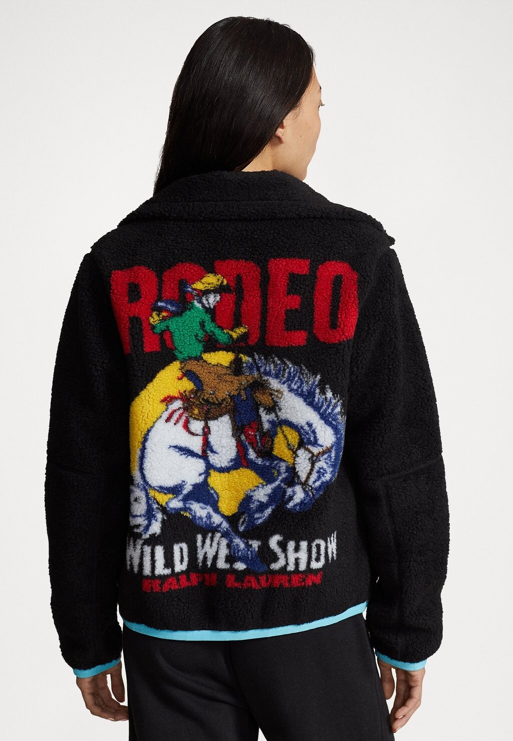 

Флисовая куртка Polo Ralph Lauren ДЛИННЫЙ РУКАВ ПОЛНАЯ МОЛНИЯ, черный