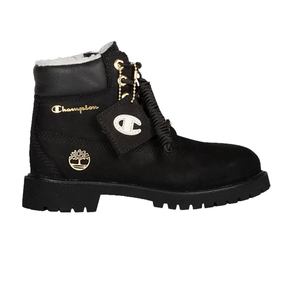 

Ботинки Champion x 6 Inch Premium WP Warm-Lined Junior Timberland, черный