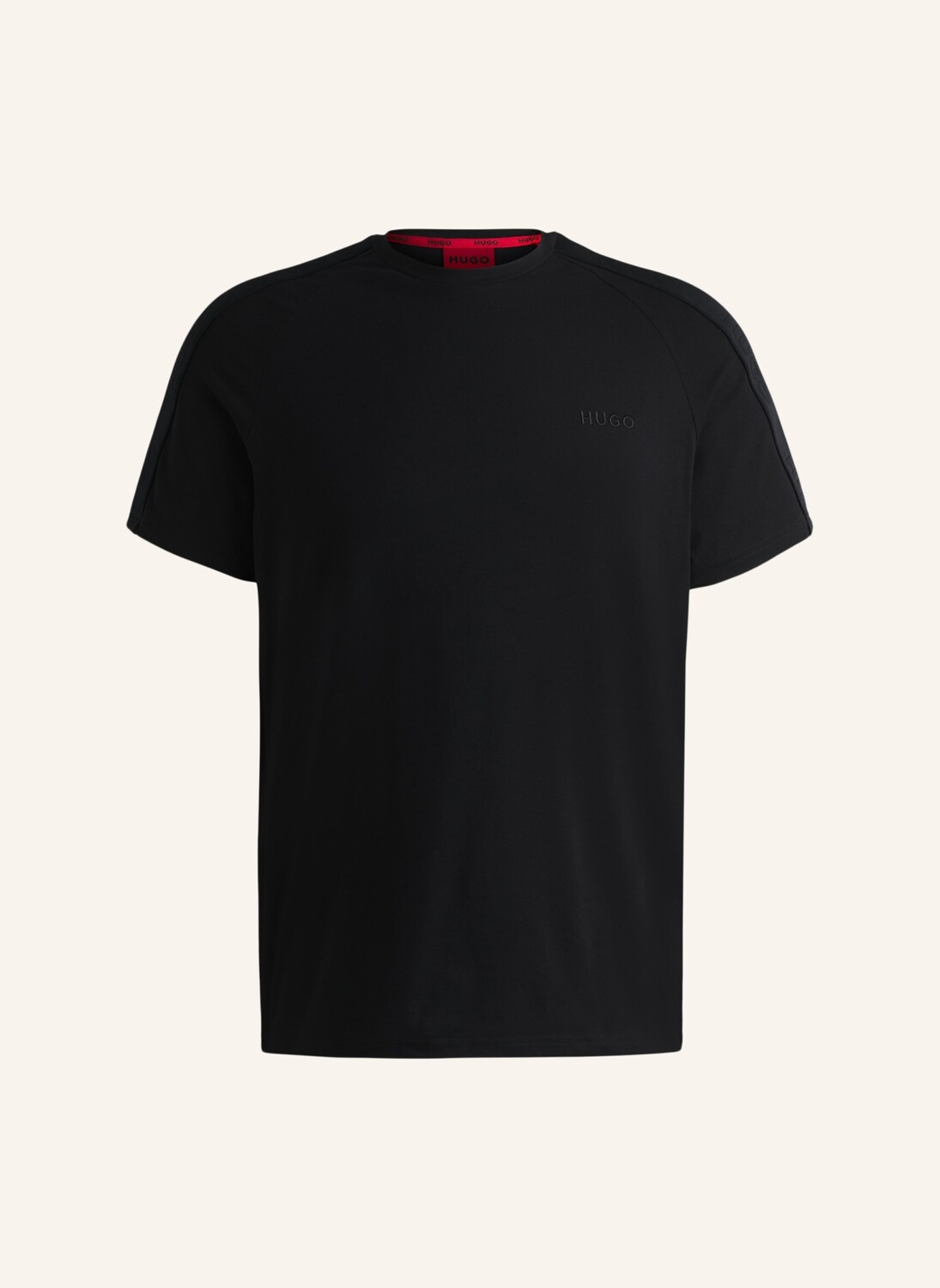 

Футболка с логотипом в тон и логотипом Loungewear, стандартный крой Hugo, черный