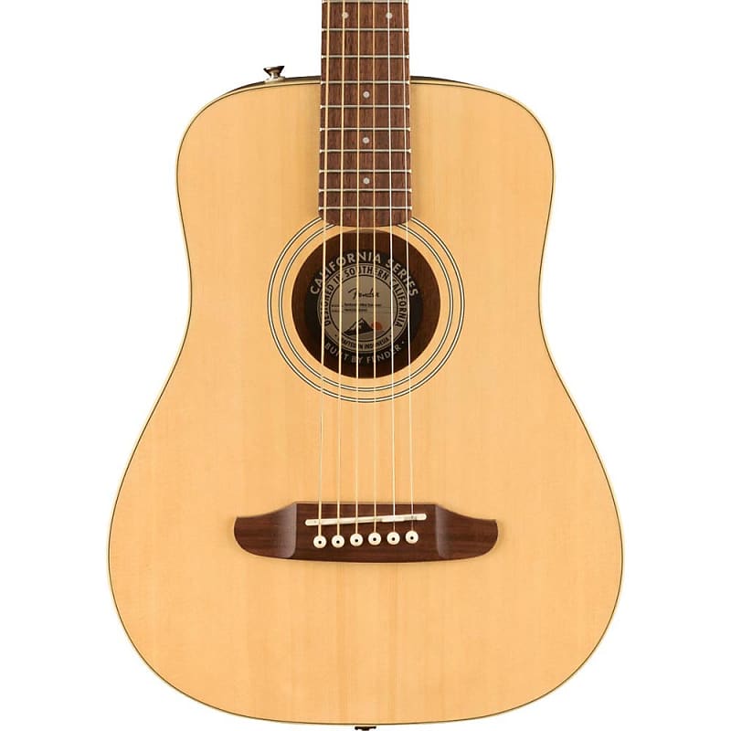 Акустическая гитара Fender Redondo Mini, Natural мини акустическая гитара fender redondo с чехлом натуральный цвет fender redondo mini acoustic guitar with gig bag natural