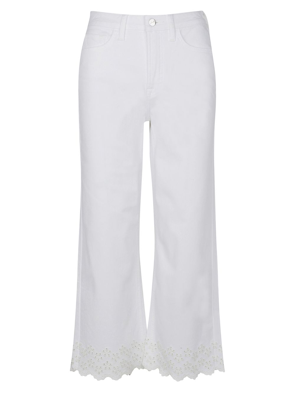Укороченные джинсы широкого кроя In Bloom Stretch Jen7, белый