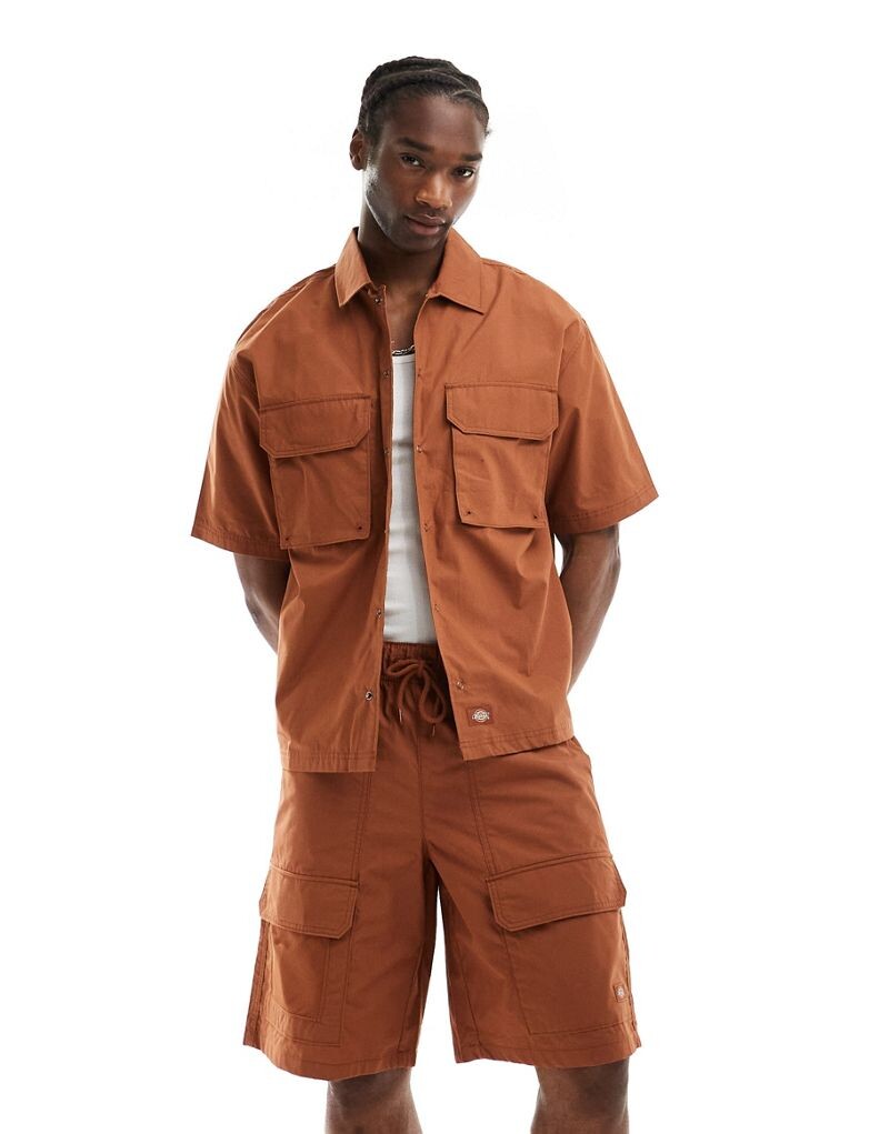 

Коричневая рубашка Dickies Fisherville