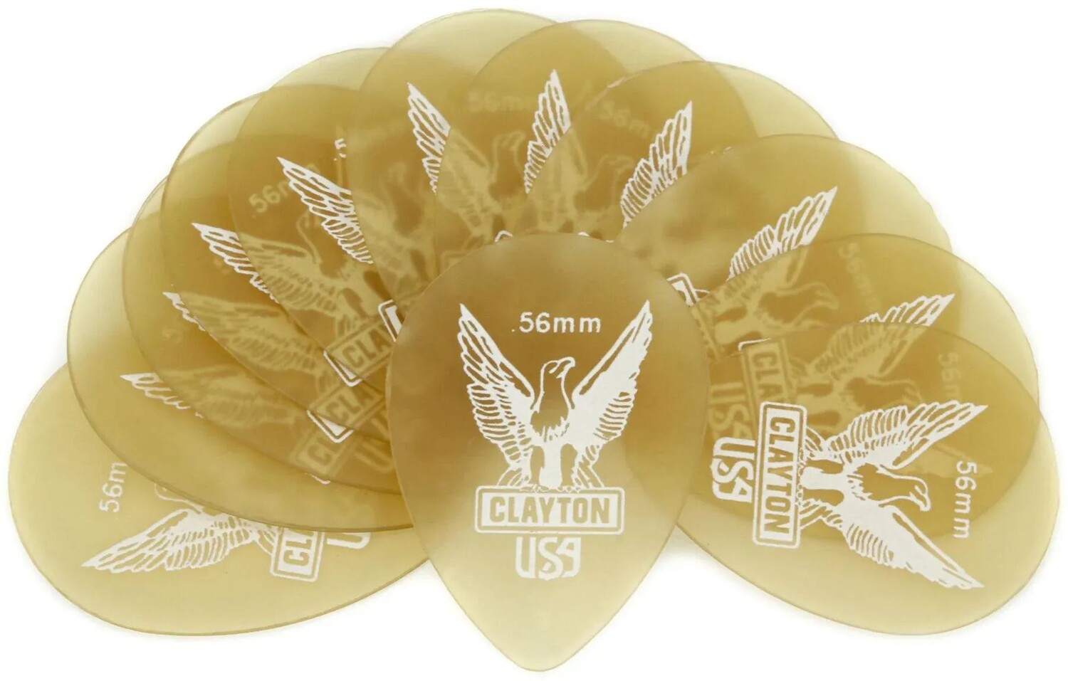 

Медиаторы Clayton Ultem Small Teardrop, 12 шт., 0,56 мм