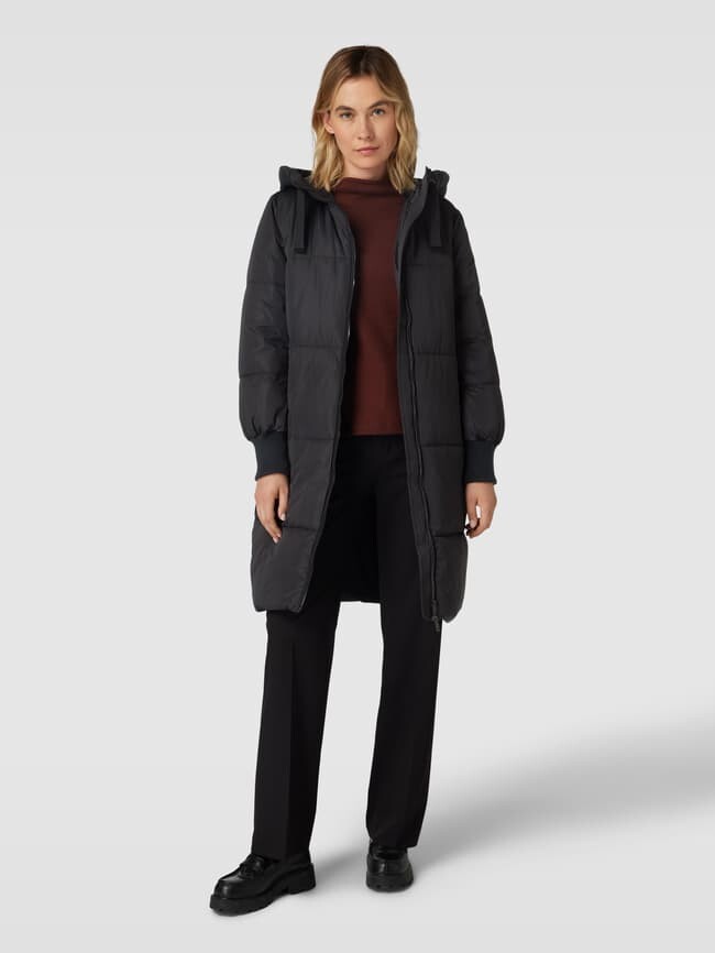 

Стеганое пальто на двусторонней молнии Esprit, черный