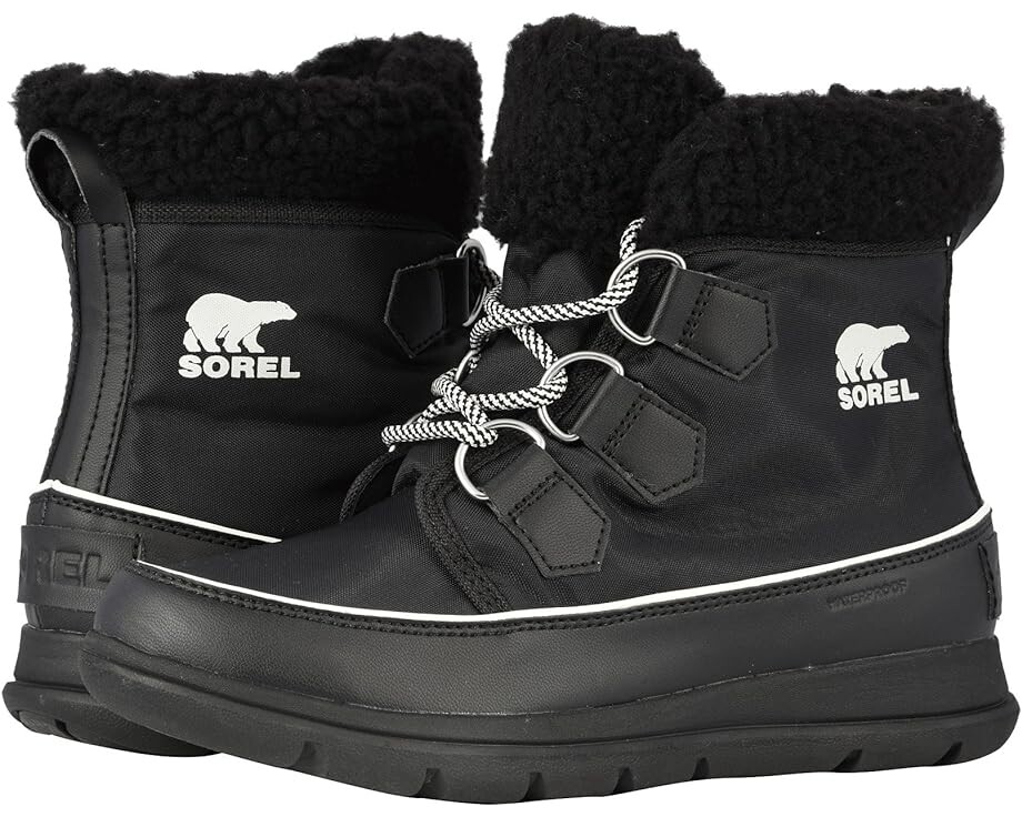 

Ботинки SOREL Explorer Carnival, цвет Black/Sea Salt